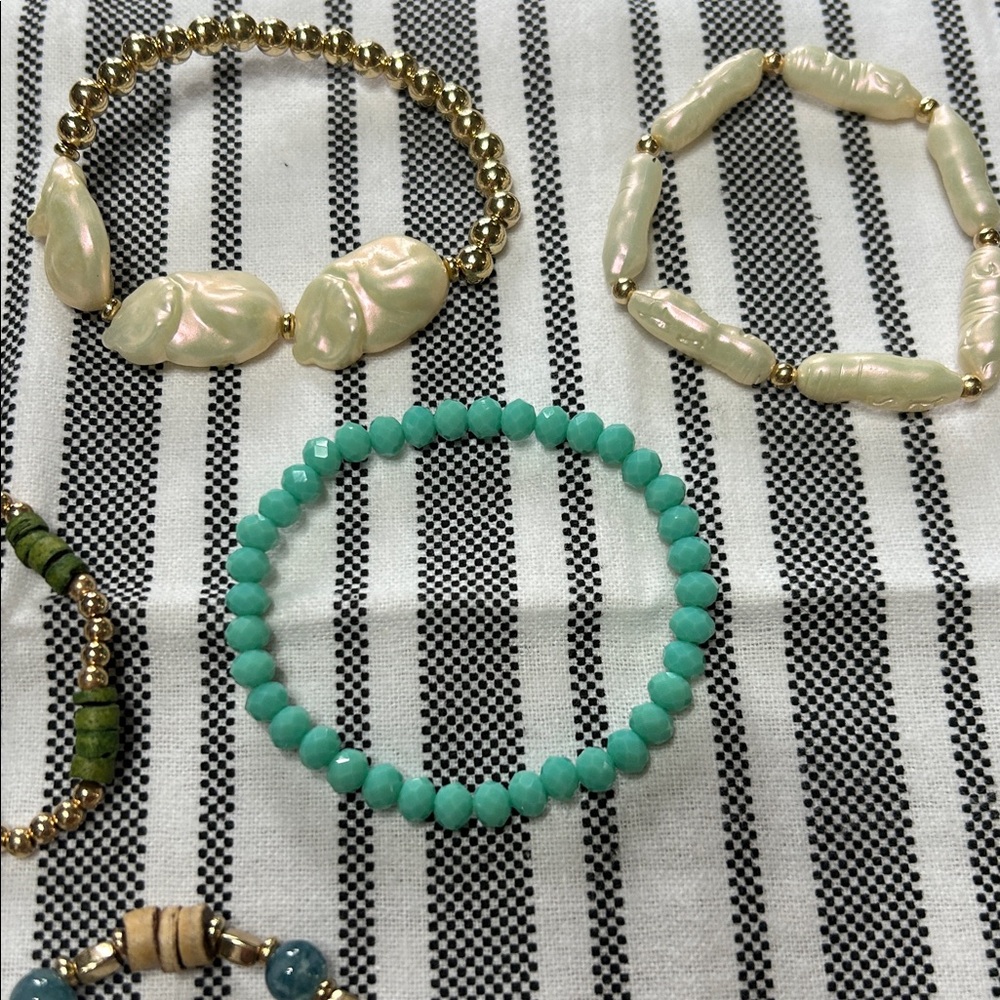 13-Piece Bohemian Style Multi-Colored Stacking Layering Stretch Bracelets NEW - Picture 9 of 11